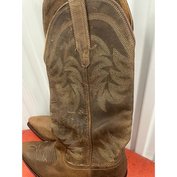 Tecovas Men’s Brown Leather Western Cowboy Boots Handmade size8.5 main image 5